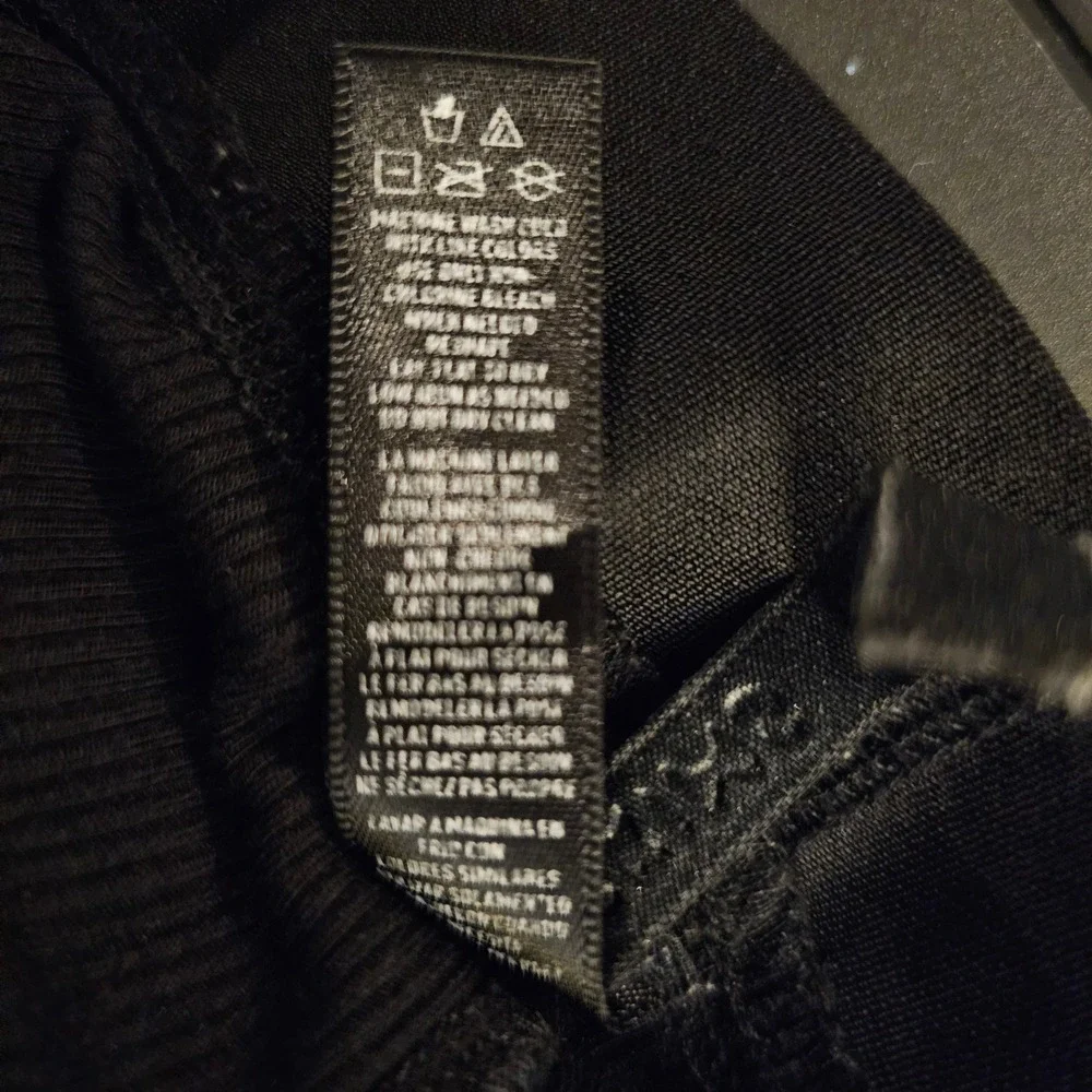 SKIMS‎ Black Ribbed Modal Spandex Long Underwear Bottoms Thermal Leggings Size L